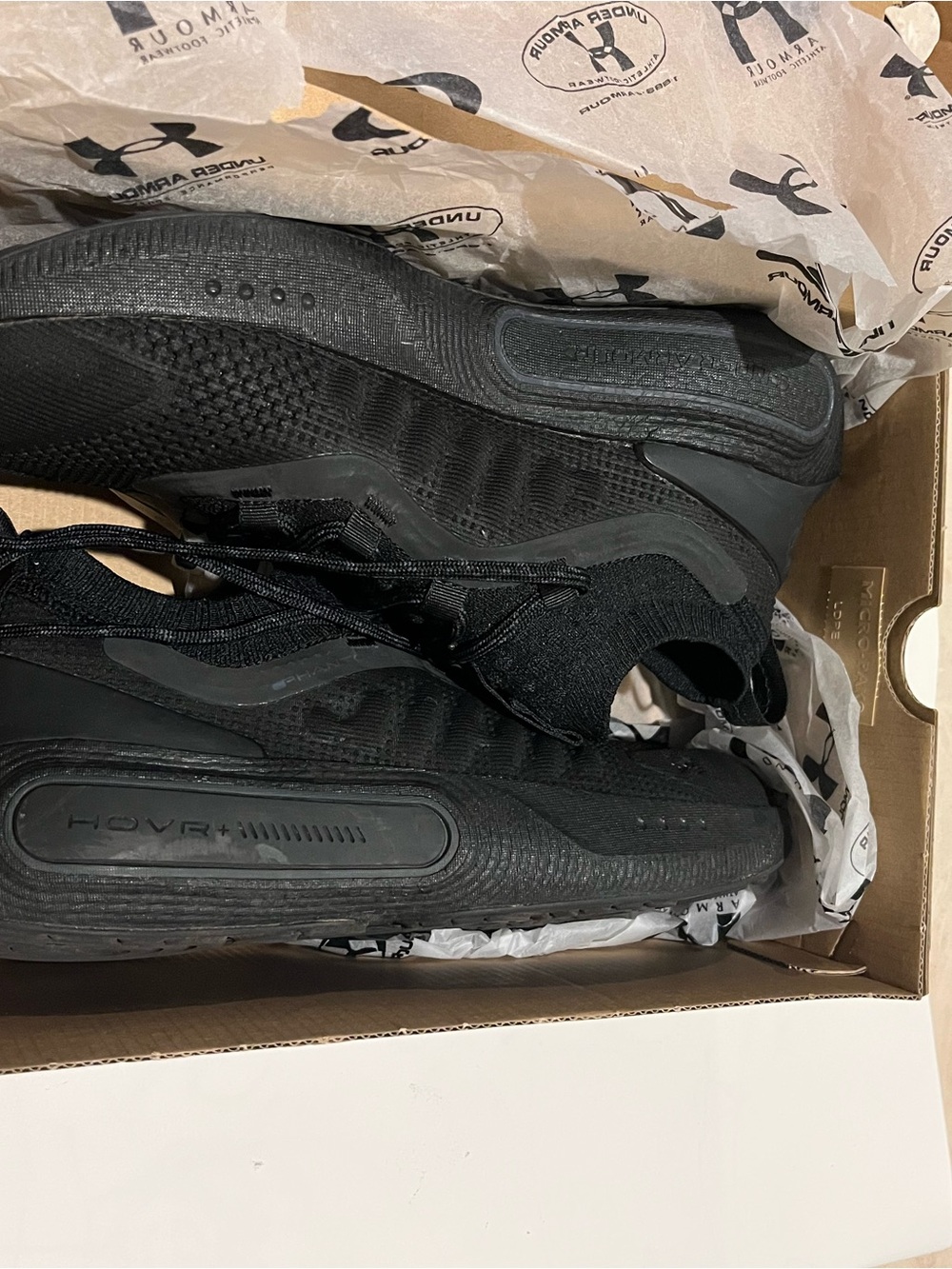 Under Armour Women’s HOVR All-Black Athletic Running Sneakers